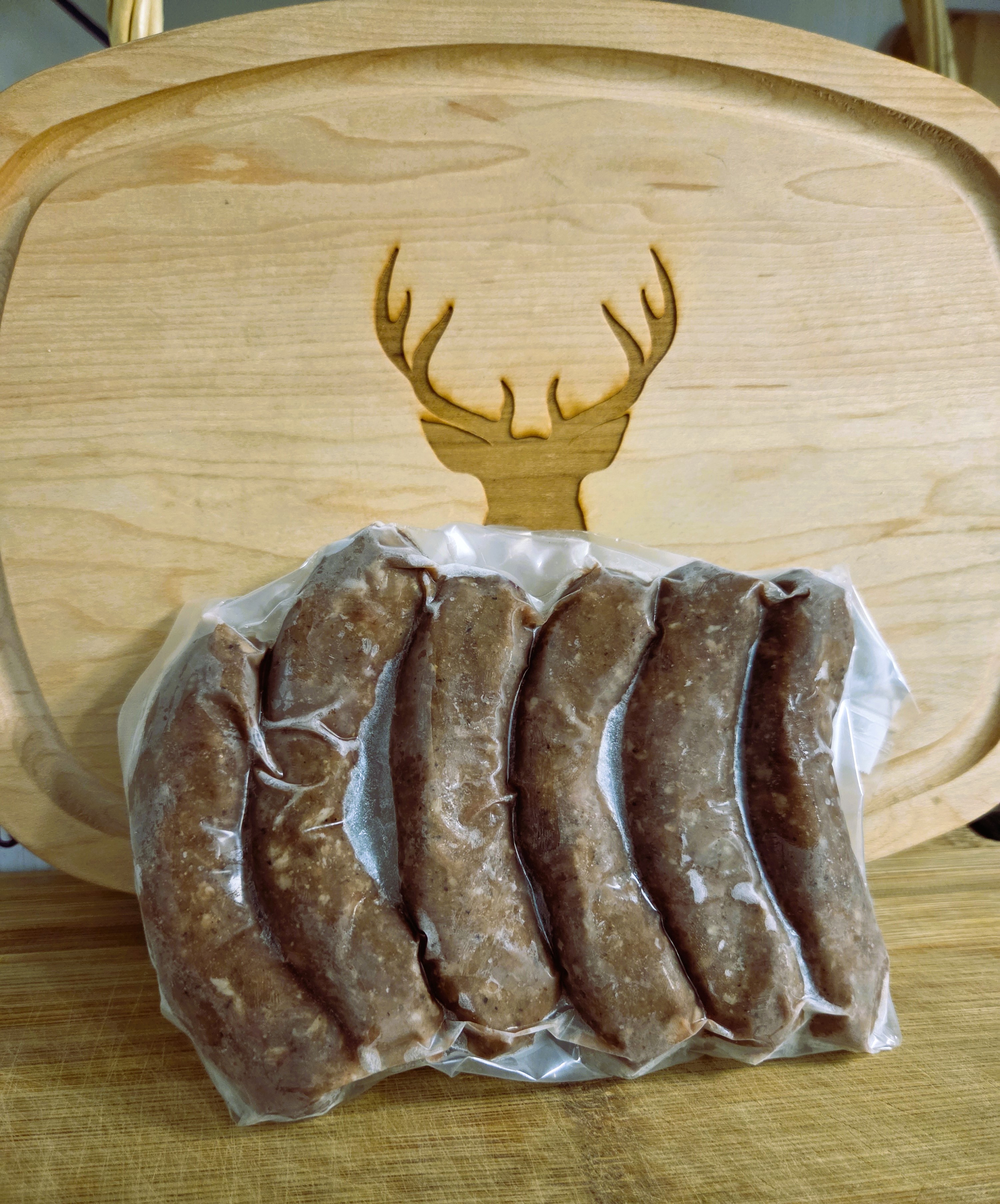 Saucisses Cerf Canneberges-Érable (Sans gluten)